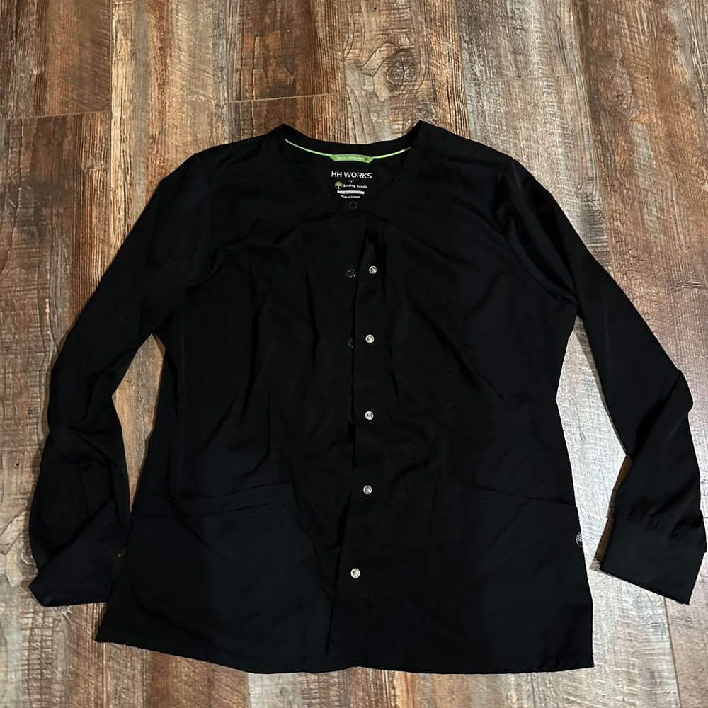 Healing hands scrub jacket size XL